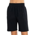 thumbnail image 2 of Fashionmille Women's Bermuda Sweat Mid Long Length With Elastic Waist Shorts, 2 of 5