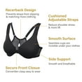 thumbnail image 4 of DELIMIRA Women's Front Closure Racerback Bras Plus Size Underwire Unlined Full Coverage Bras, 4 of 6