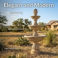 thumbnail image 3 of Sunnydaze Cornucopia Traditional Beige Polyresin 3-Tier Outdoor Water Fountain, 3 of 13