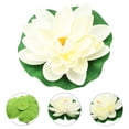 thumbnail image 4 of 18cm Artificial Water Lily Floating Lotus Flower Pond Aquarium Decor Multicolor, 4 of 5