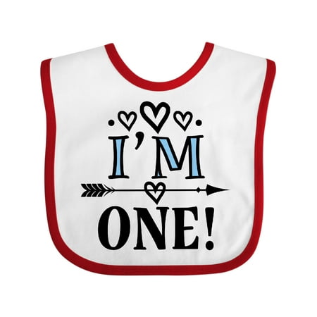 

Inktastic 1st Birthday Native Arrow I m One Boys or Girls Baby Bib