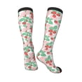 thumbnail image 4 of Fotbe Strawberry print Women's Men's Novelty Crew Socks Cotton Socks Knee High Socks for Walking,Running,Nurses,Pregnancy, 4 of 9