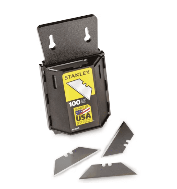Stanley 11-921A Heavy Duty Utility Blades W/ Dispenser (100 Pack)