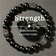 thumbnail image 1 of Pulsera de piedra de lava negro para los hombres las mujeres unisex elástico cordón ajustable pulsera de cuentas para el desgaste diario estilo casual joyería de la energía, 1 of 7