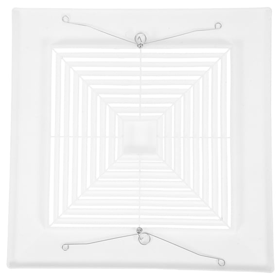 DEEPCRAFF White Bathroom Exhaust Fan Cover with Spring Ventilation Grill for Home Use, Easy Installation and Design