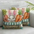 thumbnail image 3 of PCS Easter Pillow Covers Inches Bunny Easter Pillow Cases for Home Bed Holiday Farmhouse Outdoor Decoration Pink Easter Throw Pillow Covers for Sofa Couch Cushion, 3 of 5