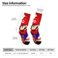 thumbnail image 4 of Lsque Mario Printed Men's Crew Socks, Soft Durable Breathable Moisture-Wicking with Odor Control Cotton socks, 4 of 7