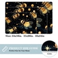 thumbnail image 2 of Bee Non-Slip Polyester Bath Rug, Machine Washable Area Rugs for Bathroom and Chair Rug, 2 of 6