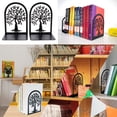 thumbnail image 4 of Sujetalibros, Mini Porta Libros, Escuelas, Diseño, CD, Estantería para Libros de Biblioteca, Negro, 4 of 5