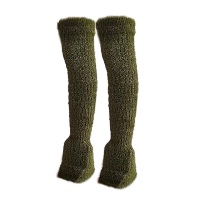 2x Calentadores de Piernas para Patinaje Artístico, Protectores de Piernas Tejidos Cómodos y Modernos Verde