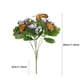 thumbnail image 3 of Decoraciones De Plástico 1 mariposa artificial con flores doradas en dos tonos para ramos de boda y decoración del hogar. JASKFLY, 3 of 9