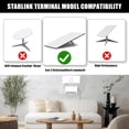 thumbnail image 4 of fafa-Starlink Gen 3 Support de Routeur avec Supports d'Alimentation Kit de Montage Mural en Métal pour Routeur Starlink Standard V3 Ensemble de Montage Mural pour Camping-Cars, Bateaux, Maison, Bureau Blanc, 4 of 4