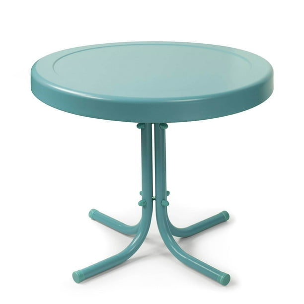 Crosley Furniture Retro Metal Side Table Com Crosley Furniture Retro Metal Side, Teal Blue Side Tables