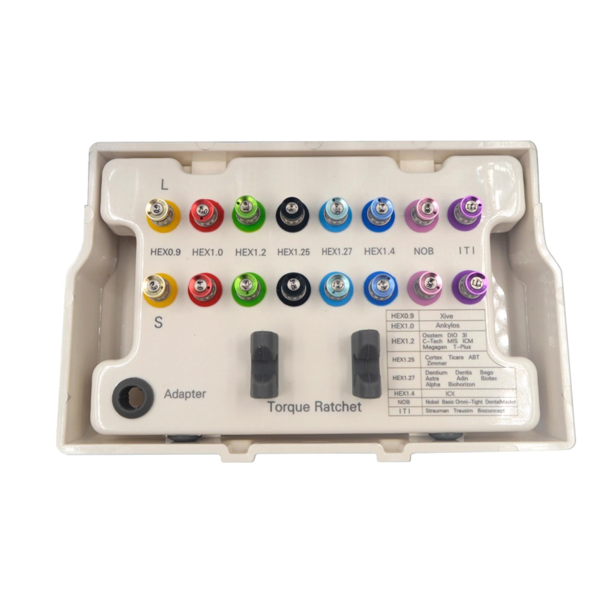 Dental Implant Kit with Universal Wrench & Repair Tools - Easy to Use & Versatile - Ideal for Dentists & Oral Surgeons
