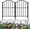 Black-1, variant on Decorative Garden Fence , 10 Pack Rustproof Metal No Dig Fence Animal Barrier for Dog, Arched Flower Bed Edging Ornamental Wire Border Panel Fencing for Yard Patio Outdoor Decor