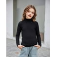 thumbnail image 2 of Oudiya Girls Sweater Turtleneck Long Sleeve Knit Shirt Pullover Tops for Kids 6-14Y, 2 of 6