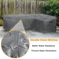 thumbnail image 5 of STARTWO Patio L-Shaped Sectional Sofa Cover Thickened Heavy Duty Outdoor Waterproof Furniture Cover With Air Vents & Windproof Straps, 5 of 6