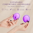 thumbnail image 2 of Reusable Menstrual Disc - Soft Period Disc for Beginner or Menstrual Light Flow, Leak Proof Menstrual Cup Alternative - Pack of 2 (Small Size), 2 of 8