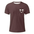 thumbnail image 4 of Camisas de Manga Larga para Hombres Imprimir Casual Cuello Redondo Blusa de Manga Corta, Camisas de Lino para Hombres, 4 of 4