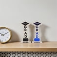 thumbnail image 1 of SKISUNO 2pcs Graduation Decoration Decorative Wooden Centerpiece For Graduates 2025 Season, 1 of 6
