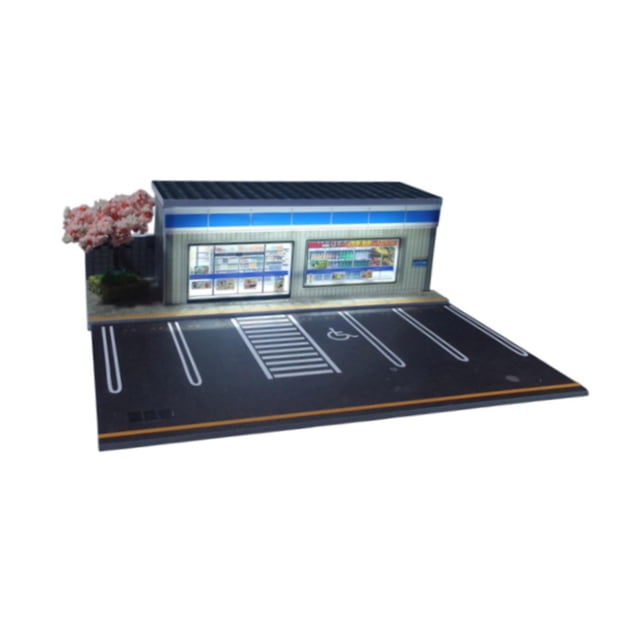 Estacionamiento 1:64 perfecl PVC con luces LED