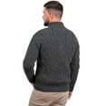 thumbnail image 3 of Men's Merino Wool Zip Neck Fisherman Sweater, 3 of 6