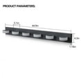 thumbnail image 7 of Miniyam Hard-Wired Vanity Light, 6-Light Modern Acrylic Wall Fixture for Bathroom Mirror Lighting, 7 of 7