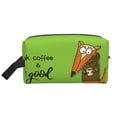 thumbnail image 2 of Uemuo Drink Coffee And Do Good Pattern Portable Toiletry Bags with Handle, Waterproof travel Make up Bags for Women, Large Capacity Travel Cosmetic Bags, 2 of 9