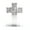 Silver, variant on Acrylic Priest Father Scriptures for Cross with Stand Religious Church Standing Crucifix Catholic Prayer Relics Ornament