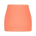thumbnail image 5 of Mgmyaa Womens Mini Skirts Solid Color Low Waisted Summer Elastic Waist Short Skirt, 5 of 6