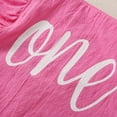 thumbnail image 6 of Fesfesfes Summer Rompers Baby Girls Letter Printed 1st Birthday Gift Sleeveless Jumpsuit Casual Bodysuit Onesie On Sale, 6 of 9