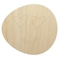 thumbnail image 1 of Heart Eye Love Emoticon Face Doodle Wood Shape Unfinished Piece Cutout Craft DIY Projects - 6.25 Inch Size - 1/8 Inch Thick, 1 of 7