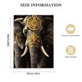 thumbnail image 2 of JEUXUS  3 Piece African Elephant Canvas Prints Wall Art Painting American Black Women with Ivory Golden Artwork Modern Picture for Living Room Bathroom Home Decor  16x20 in, 2 of 5