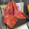 thumbnail image 3 of CHUNTIAN 100% Pure Mulberry Silk Scarfs 27"x27" Square Scarf Women Neckerchief Headscarf hair scarf bandana Gift Packed, 3 of 7