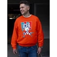 thumbnail image 2 of Polar-Bear ICEE Love - Adorable Cool Heart Graphic Men's Sweatshirt, 2 of 4
