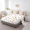 thumbnail image 5 of Feelyou Cartoon Halloween Ice Cream Full Size Bedding Sets, Spooky Skull Candy Full Size Bed in a Bag, Halloween Reversible, 7pcs, 5 of 7