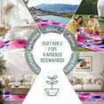 thumbnail image 6 of Watercolor Floral Outdoor Rug for Patio/Deck/Porch, Non-Slip Large Area Rug 3 x 5 Ft, Spring Flowers Botanical Vintage Indoor Outdoor Rugs Washable Area Rugs, Reversible Camping Rug Carpet Runner, 6 of 8