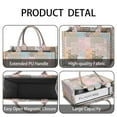 thumbnail image 4 of Large Capacity Tote Bag,Pioneer Flower Floral Print Pattern Handbag Fashion Luxury Tote Bag,15.7"x13"x 5.1" Inches,Laptop Compatible, 4 of 6
