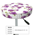 thumbnail image 2 of Goofa Orchids Flowers Printed Stool Covers Round, Waterproof Round Bar Stool Covers Anti-Slip Round Bar Stool Seat Cover with Elastic Bands Durable -12 inch, 2 of 7
