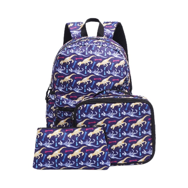 Juego de mochilas infantiles con bolsa de almuerzo y estuche para lápices - Mochila escolar de gran capacidad y duradera para niños de 6 a 9 años, set de 3 piezas para primaria