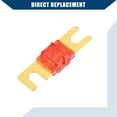 thumbnail image 4 of Unique Bargains 5 Pcs Mini ANL Fuses 50A Audio CD Fuse for Car Motorcycle Boat Durable Plastic Metal Gold Tone Red, 4 of 6