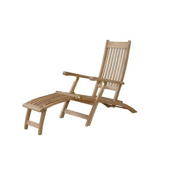 Anderson Teak Tropicana Traditional Teak Steamers in Brown Finish