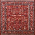 thumbnail image 1 of Ahgly Company Indoor Square Mid-Century Modern Rose Purple Oriental Area Rugs, 5' Square, 1 of 6