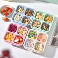 thumbnail image 6 of Ludlz 4Pcs Bento Lunch Boxes with 4 Compartments Food Grade Heat-Resistant Divided Snack Boxes Meal Prep Lunch Containers Kitchen Supplies, 6 of 7