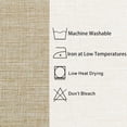 thumbnail image 6 of Faux Linen Rectangle Tablecloth - Wrinkle and Stain Resistant Washable Table Cloth for Kitchen Dining Room Holiday Table Cover for Party Dinner, Beige, 52 x 108 Inch, 6 of 6