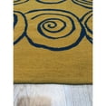 thumbnail image 4 of EORC Yellow Handwoven Wool Contemporary Modern Flat Weave Rug, 8' x 10', 4 of 4