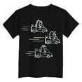 thumbnail image 4 of Gubotare Tshirt for Boys Toddler Baby Boys Dinosaur Shirts Cute Dinos Graphic T-Shirt Dino Party Outfit Summer Tees Short Sleeve Tops Clothes Sizes 3-4T (Black,3-4 Years), 4 of 4