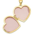 thumbnail image 4 of 14k Yellow Gold Double Heart Locket - 24mm, 4 of 7