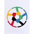 thumbnail image 2 of T-Shirt Décontracté pour Femmes avec Imprimé Coloré - Col Rond, Manches Courtes, Polyester Respirant - Parfait pour Printemps/été/fête des Pères, Fête des Mères, Nouvel An, Festival de Printemps, Saint-Valentin, 2 of 8