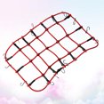 thumbnail image 2 of Car Luggage Net Elastic Car Roof Luggage Net Rack Storage Net with Hooks for 1:10 Crawler (Red), 2 of 8
